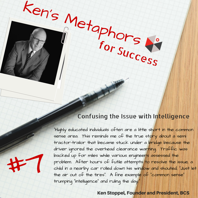 Resist Confusing the Issue with Intelligence