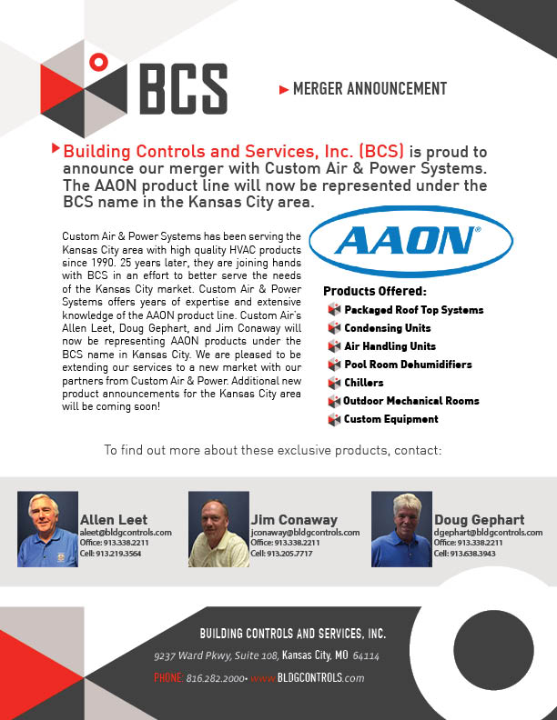 BCS To Merge with Custom Air & Power Systems