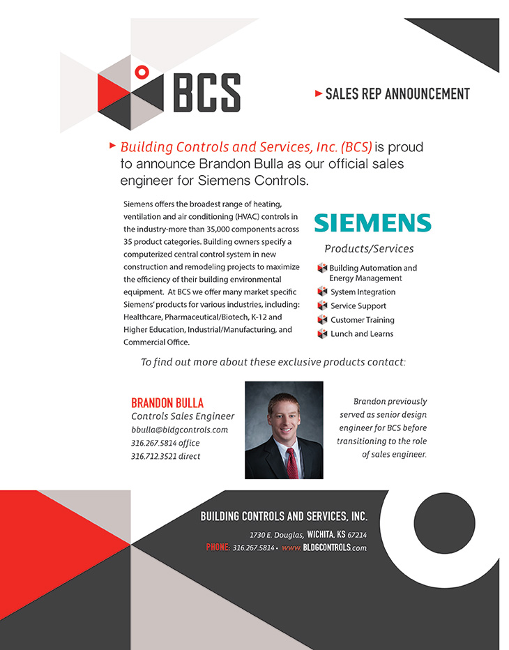 Bulla Announced as Siemens Sales Rep
